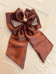 Fancy Bow - tea pink