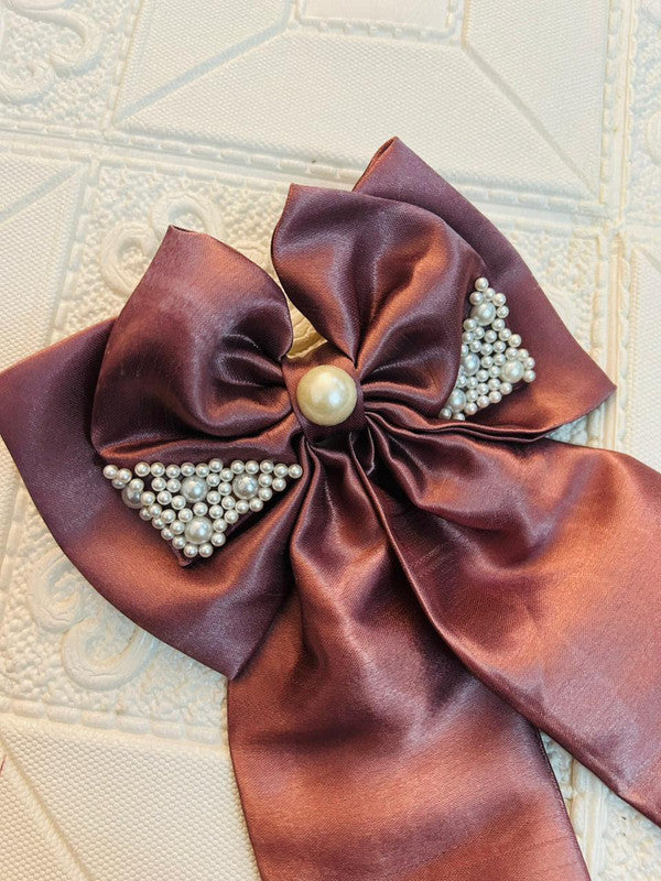 Fancy Bow - tea pink