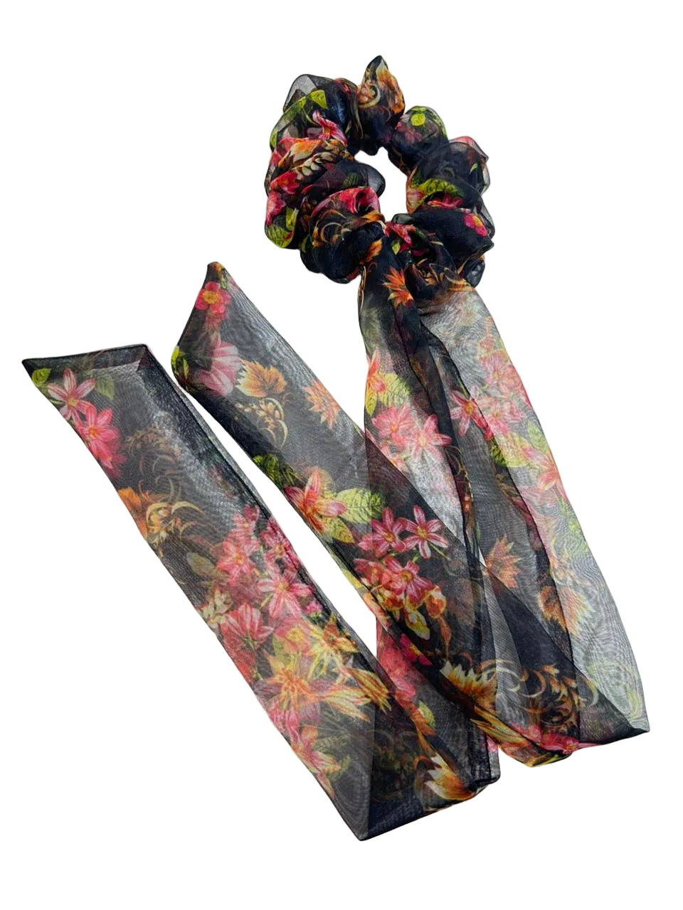 printed tail scrunchie